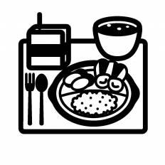 給食 シルエット イラストの無料ダウンロードサイト シルエットac