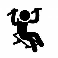 筋力トレーニング シルエット イラストの無料ダウンロードサイト シルエットac