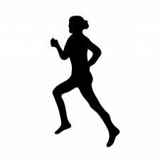 走る人 シルエット イラストの無料ダウンロードサイト シルエットac