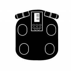体重計 シルエット イラストの無料ダウンロードサイト シルエットac