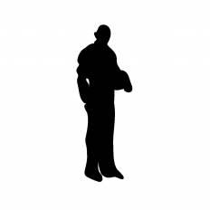 立っている男性 シルエット イラストの無料ダウンロードサイト シルエットac