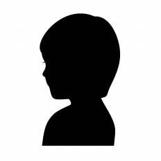 男の子の横顔 シルエット イラストの無料ダウンロードサイト シルエットac