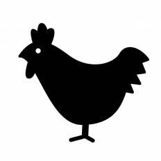 鶏肉 シルエット イラストの無料ダウンロードサイト シルエットac