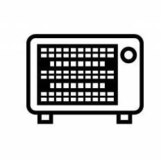 電気ストーブ シルエット イラストの無料ダウンロードサイト シルエットac