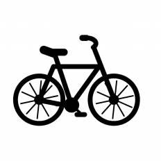 自転車 シルエット イラストの無料ダウンロードサイト シルエットac