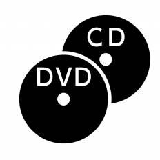 Cdとdvd シルエット イラストの無料ダウンロードサイト シルエットac