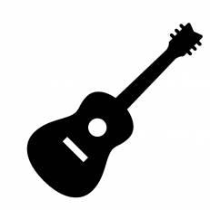 アコースティックギター シルエット イラストの無料ダウンロードサイト シルエットac