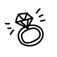 ダイヤの指輪 シルエット イラストの無料ダウンロードサイト シルエットac