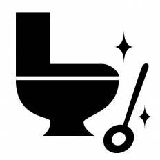 トイレ掃除 シルエット イラストの無料ダウンロードサイト シルエットac