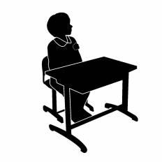 座る女子学生 シルエット イラストの無料ダウンロードサイト シルエットac