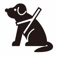 盲導犬 シルエット イラストの無料ダウンロードサイト シルエットac