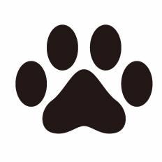 犬の足跡 シルエット イラストの無料ダウンロードサイト シルエットac