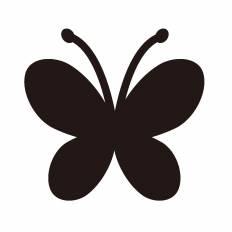 蝶 シルエット イラストの無料ダウンロードサイト シルエットac