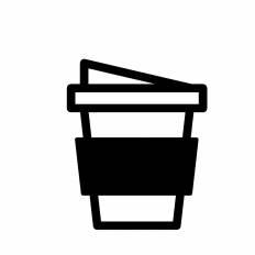 コーヒー シルエット イラストの無料ダウンロードサイト シルエットac
