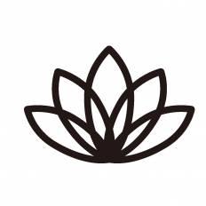 蓮の花 シルエット イラストの無料ダウンロードサイト シルエットac