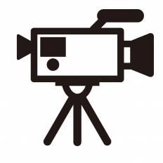 テレビカメラ シルエット イラストの無料ダウンロードサイト シルエットac