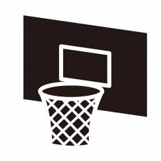 バスケのゴール シルエット イラストの無料ダウンロードサイト シルエットac