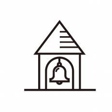 教会の鐘 シルエット イラストの無料ダウンロードサイト シルエットac