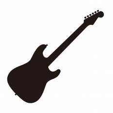 ギター シルエット イラストの無料ダウンロードサイト シルエットac