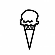 アイスクリーム シルエット イラストの無料ダウンロードサイト シルエットac