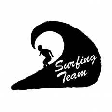 サーフィンチーム シルエット イラストの無料ダウンロードサイト シルエットac