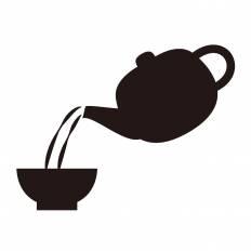 中国茶 シルエット イラストの無料ダウンロードサイト シルエットac
