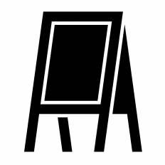 A型看板 シルエット イラストの無料ダウンロードサイト シルエットac