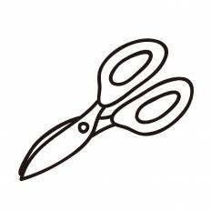 はさみ シルエット イラストの無料ダウンロードサイト シルエットac