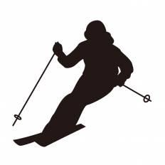 スキー部 シルエット イラストの無料ダウンロードサイト シルエットac