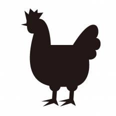 鶏 シルエット イラストの無料ダウンロードサイト シルエットac
