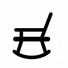 ロッキングチェア シルエット イラストの無料ダウンロードサイト シルエットac