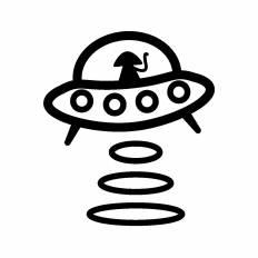 Ufo シルエット イラストの無料ダウンロードサイト シルエットac