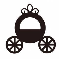 カボチャの馬車 シルエット イラストの無料ダウンロードサイト シルエットac