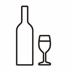 白ワイン シルエット イラストの無料ダウンロードサイト シルエットac