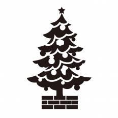 クリスマスツリー シルエット イラストの無料ダウンロードサイト シルエットac