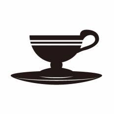 ティーカップ シルエット イラストの無料ダウンロードサイト シルエットac