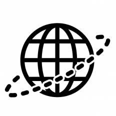 グローバルネットワーク シルエット イラストの無料ダウンロードサイト シルエットac