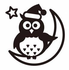 ふくろう シルエット イラストの無料ダウンロードサイト シルエットac