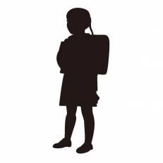 小学生 シルエット イラストの無料ダウンロードサイト シルエットac