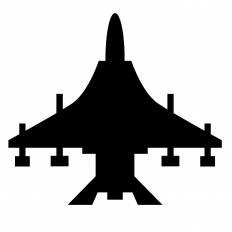 戦闘機 シルエット イラストの無料ダウンロードサイト シルエットac