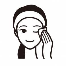 メイク落とし シルエット イラストの無料ダウンロードサイト シルエットac