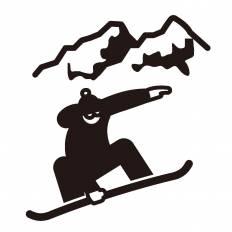 スノーボード シルエット イラストの無料ダウンロードサイト シルエットac
