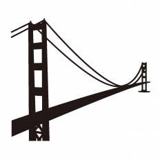 吊り橋 シルエット イラストの無料ダウンロードサイト シルエットac