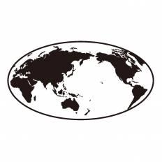 世界地図 シルエット イラストの無料ダウンロードサイト シルエットac
