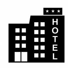 三ツ星ホテル シルエット イラストの無料ダウンロードサイト シルエットac