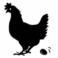 鶏 シルエット イラストの無料ダウンロードサイト シルエットac