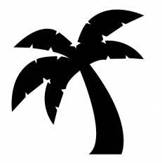 椰子の木 シルエット イラストの無料ダウンロードサイト シルエットac