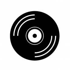 レコード盤 シルエット イラストの無料ダウンロードサイト シルエットac