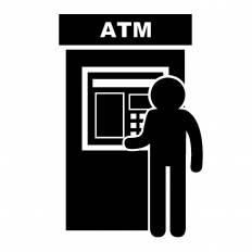 Atm シルエット イラストの無料ダウンロードサイト シルエットac