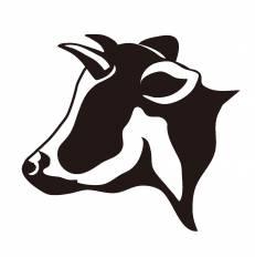 牛 シルエット イラストの無料ダウンロードサイト シルエットac